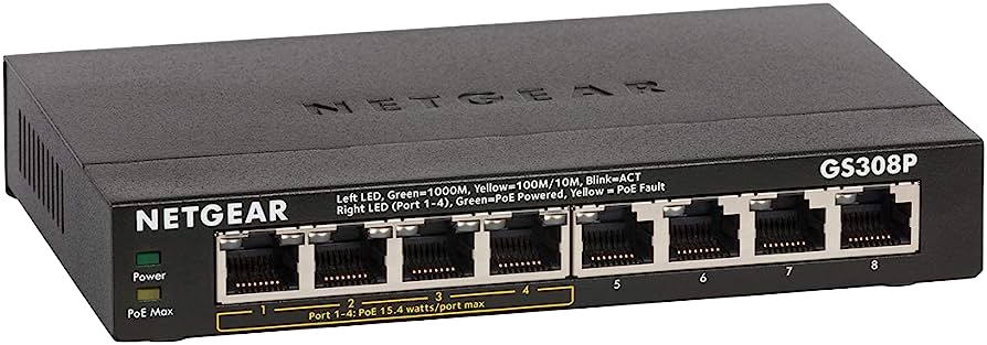 Netgear ProSafe GS308P 4 + 4 PoE